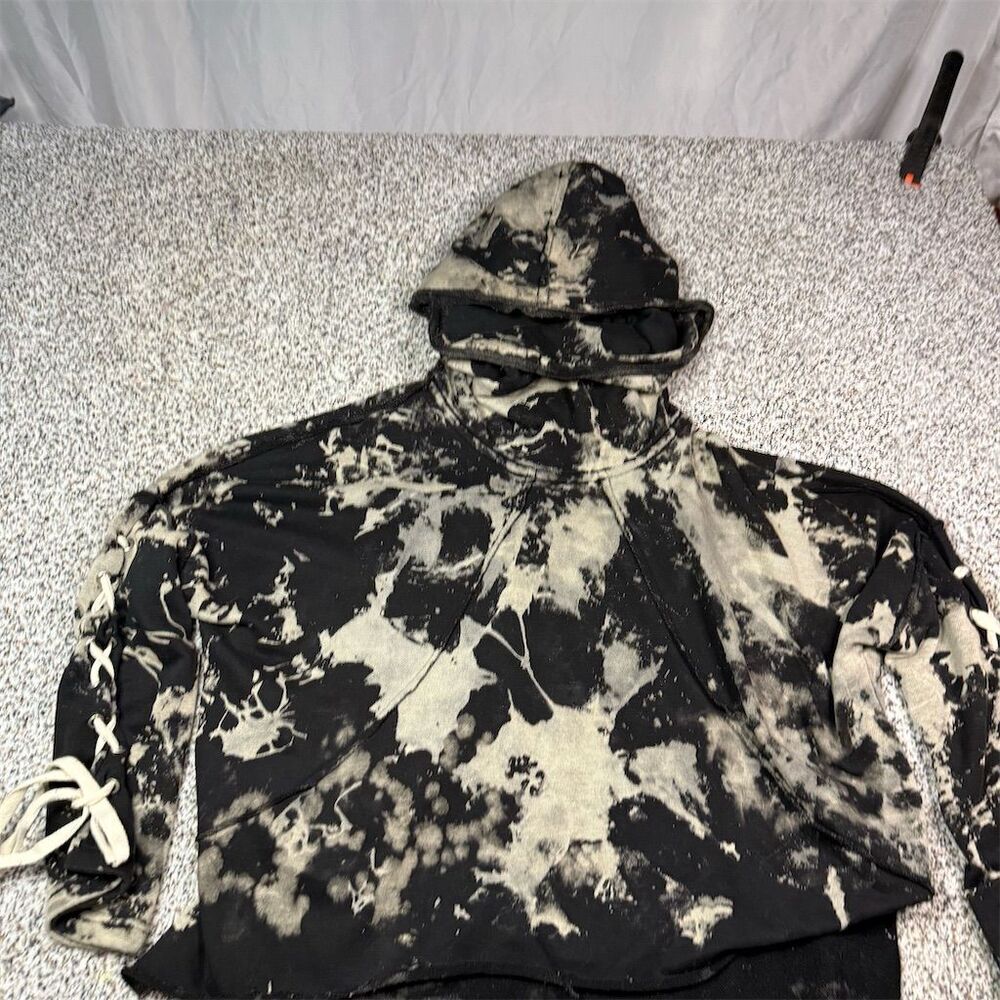 POL  USA Unisex Multicolor Lace-Up Sleeve Hoodie Jacket Size S​